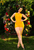 Edie Playsuit in Mustard | Laura Byrnes Design