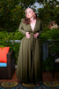 Clarice Coat Dress in Olive | Laura Byrnes Design