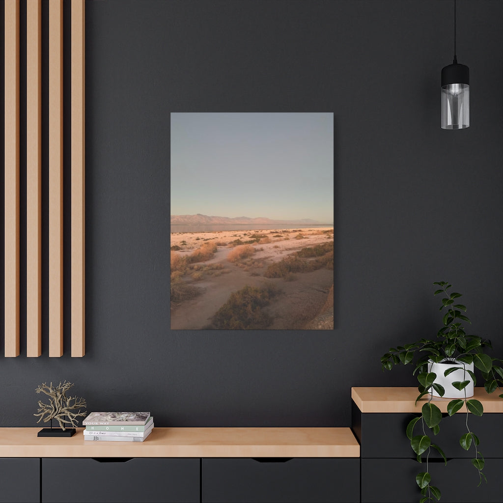 Photo Canvas Print  - Beach Scape, Salton Sea, California | Laura Byrnes Photography
