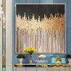 Acrylic Painting on Canvas Gold Leaf Texture Wall Art Home Decor