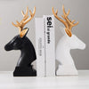 Deer Head Statue with Golden Antlers | Laura Byrnes Design