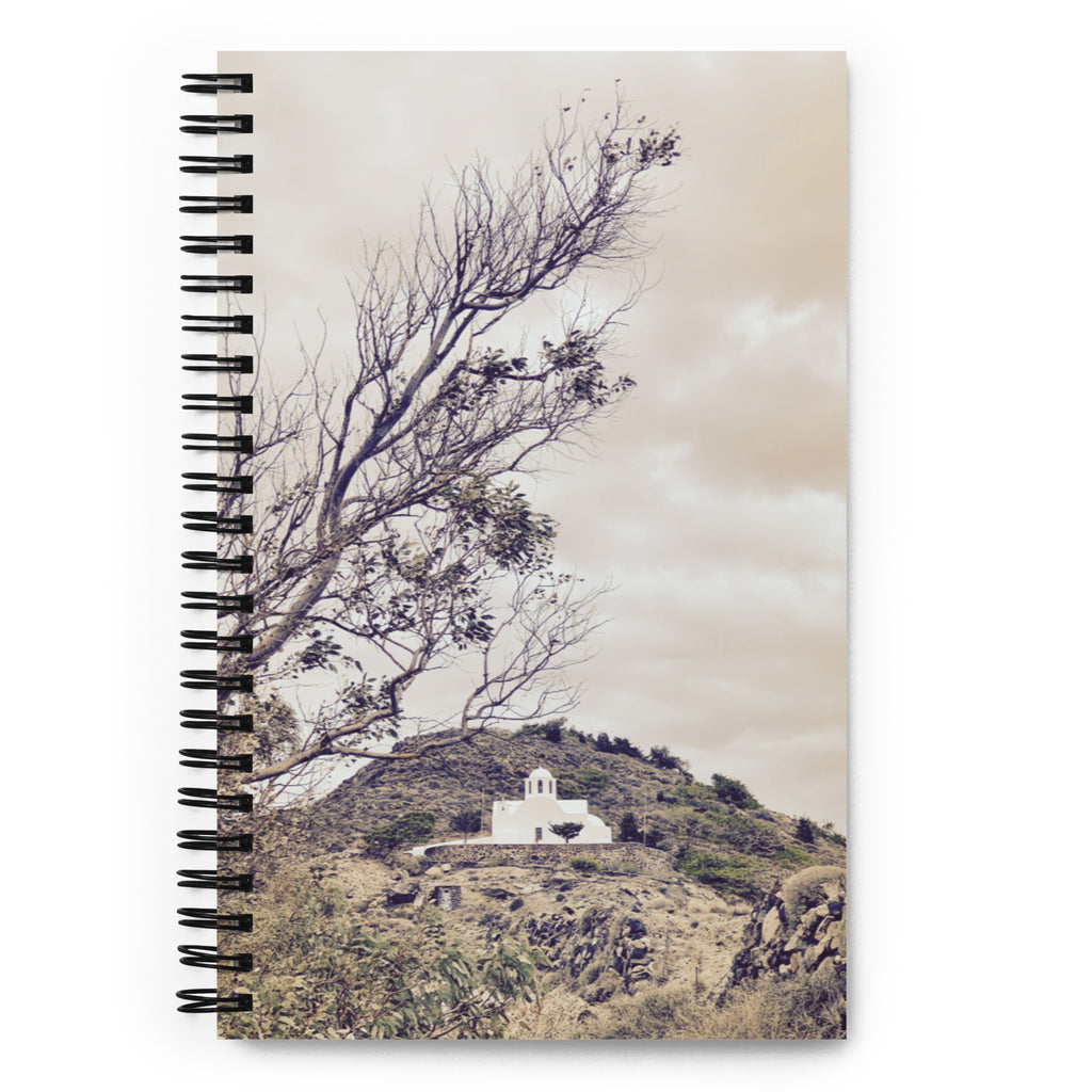 Spiral Notebook - Church of San Antonia the Unsung, Santorini Greece | Laura Byrnes Photography